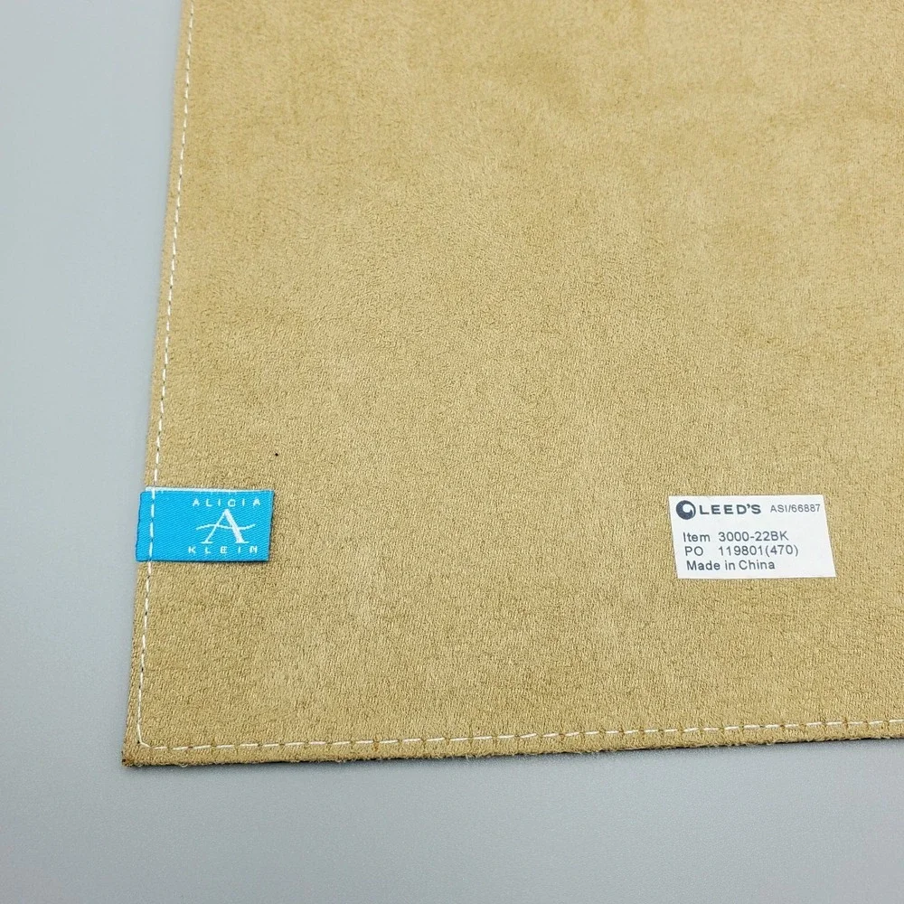 Alicia Klein Executive Mousepad Black Faux Leather‎ Embossed AMD Vision Logo AK3